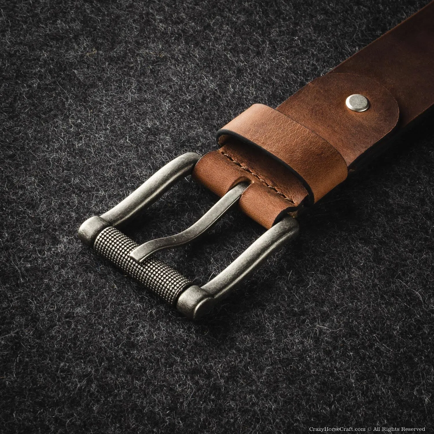 Vegetable Tanned Leather Belt | Classic Brown