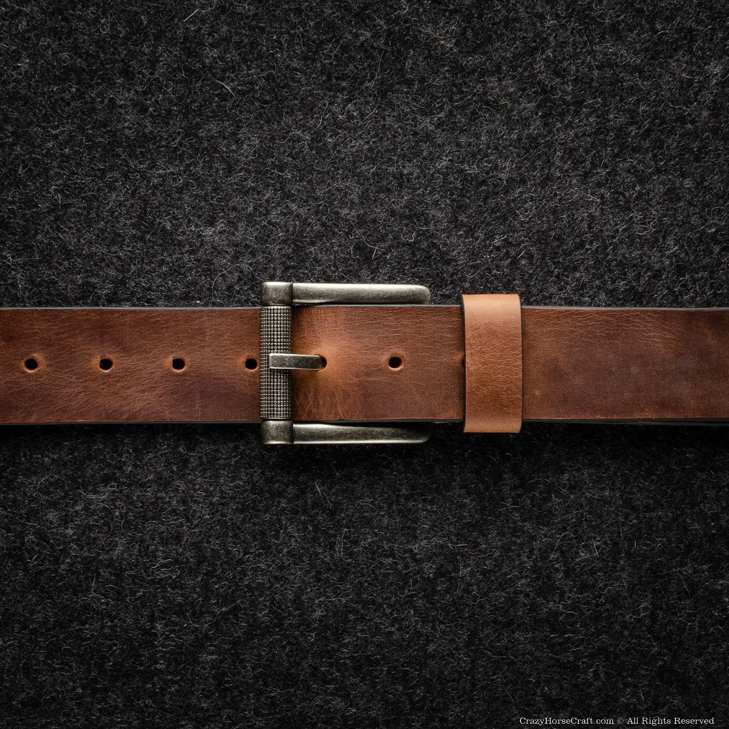 Vegetable Tanned Leather Belt | Classic Brown