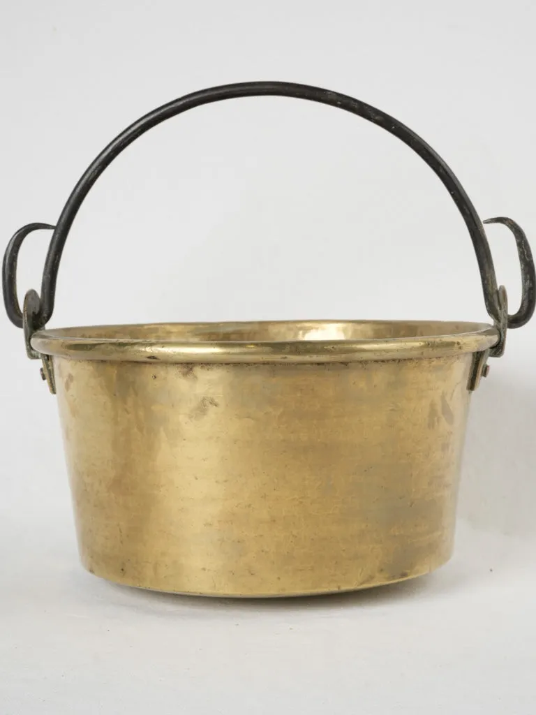 Very large 19th-century French brass cauldron