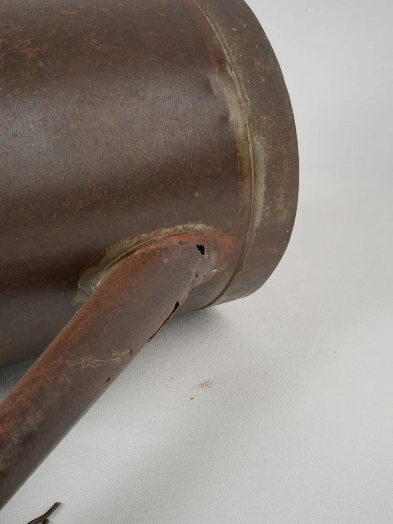 Vintage French Iron Watering Can, 1940s-1950s