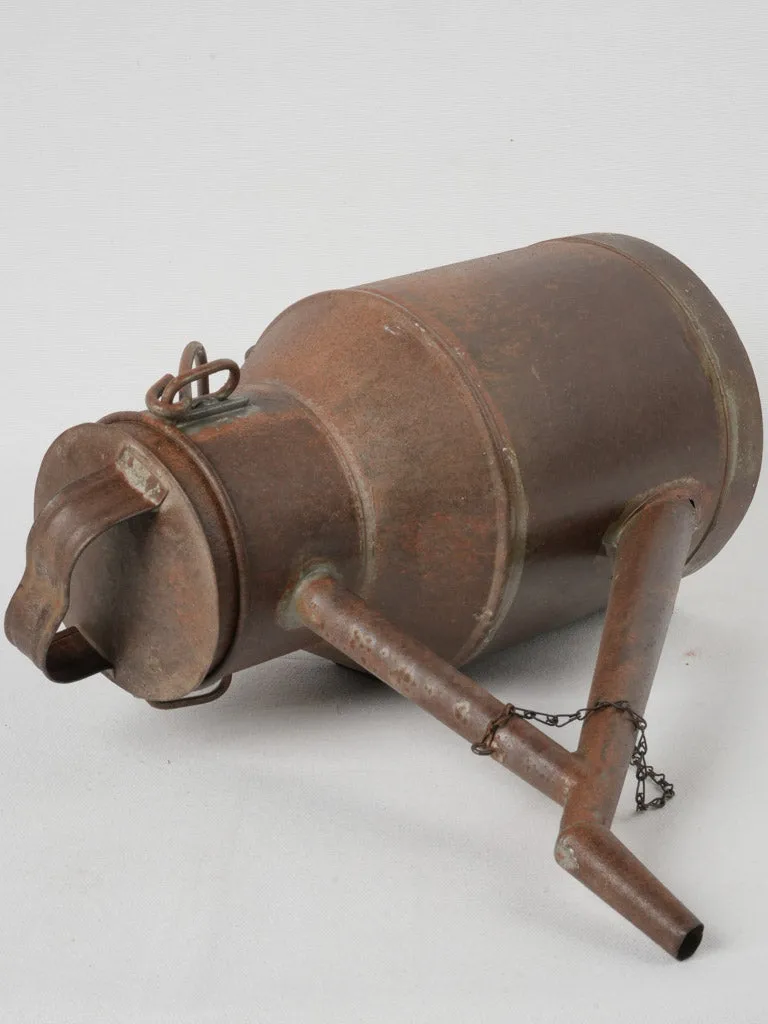 Vintage French Iron Watering Can, 1940s-1950s