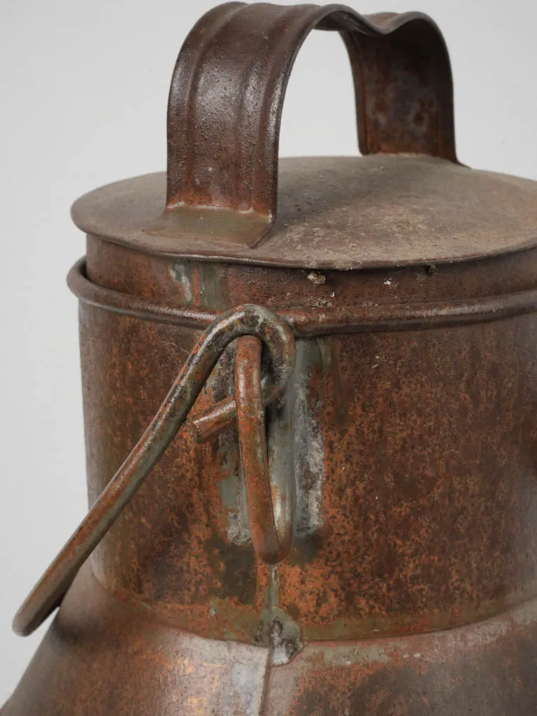 Vintage French Iron Watering Can, 1940s-1950s