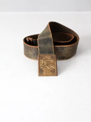 vintage Odd Fellows belt with buckle