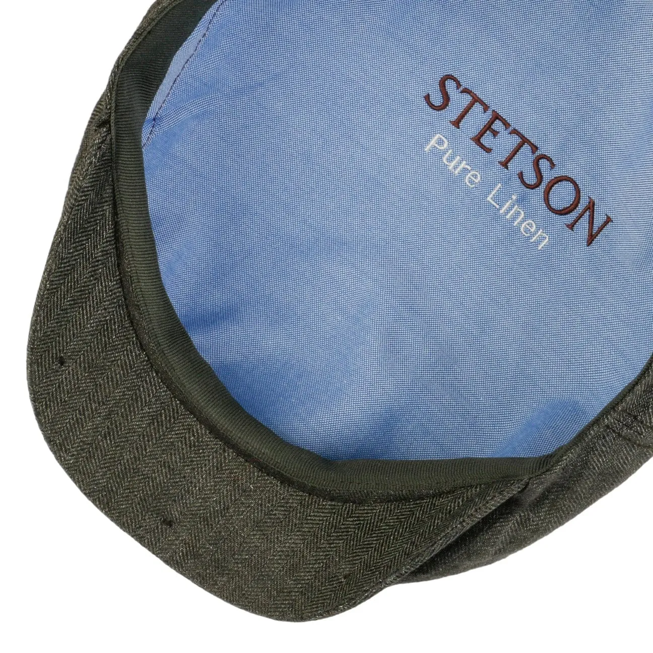 Woodfield Linen Flat Cap by Stetson