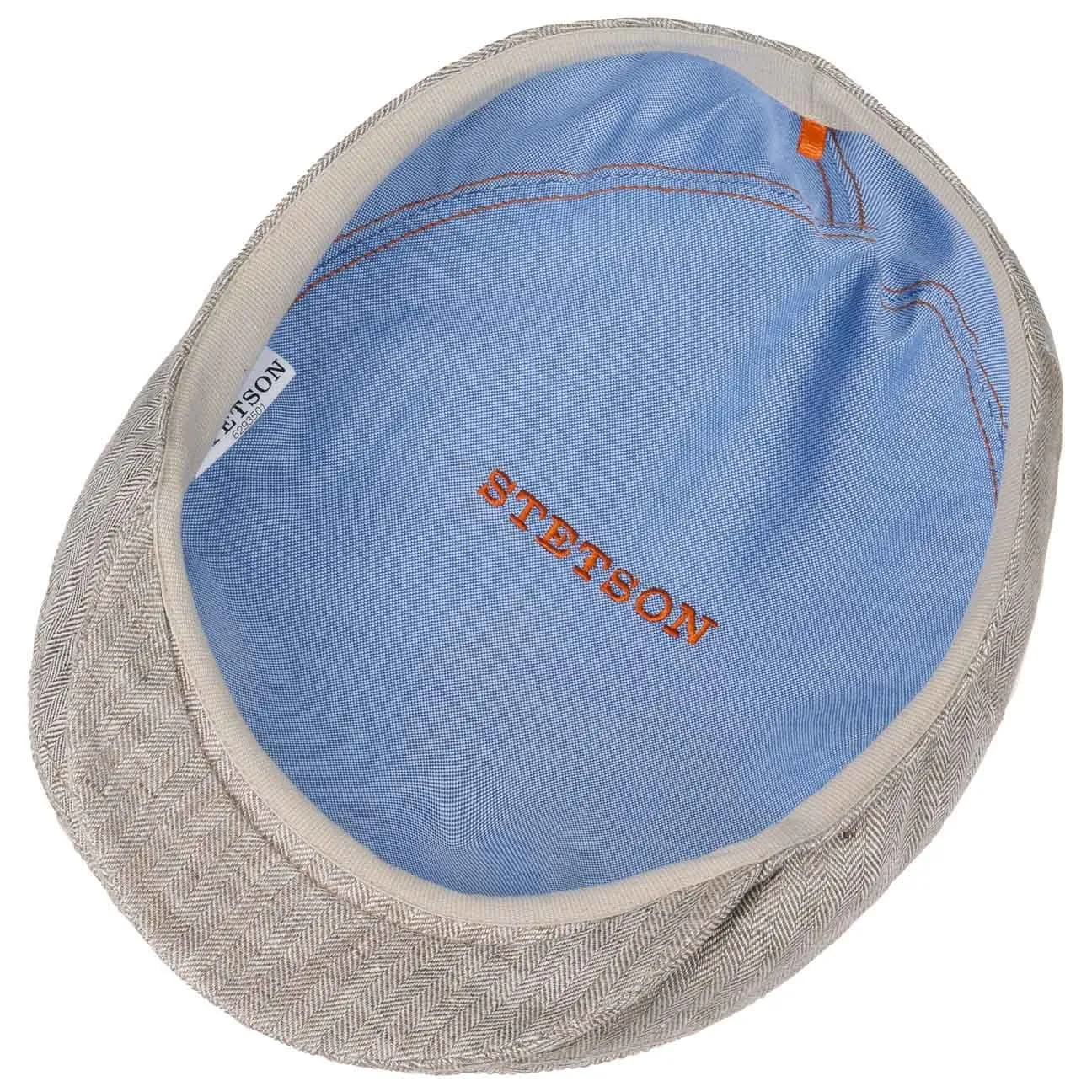 Woodfield Linen Flat Cap by Stetson