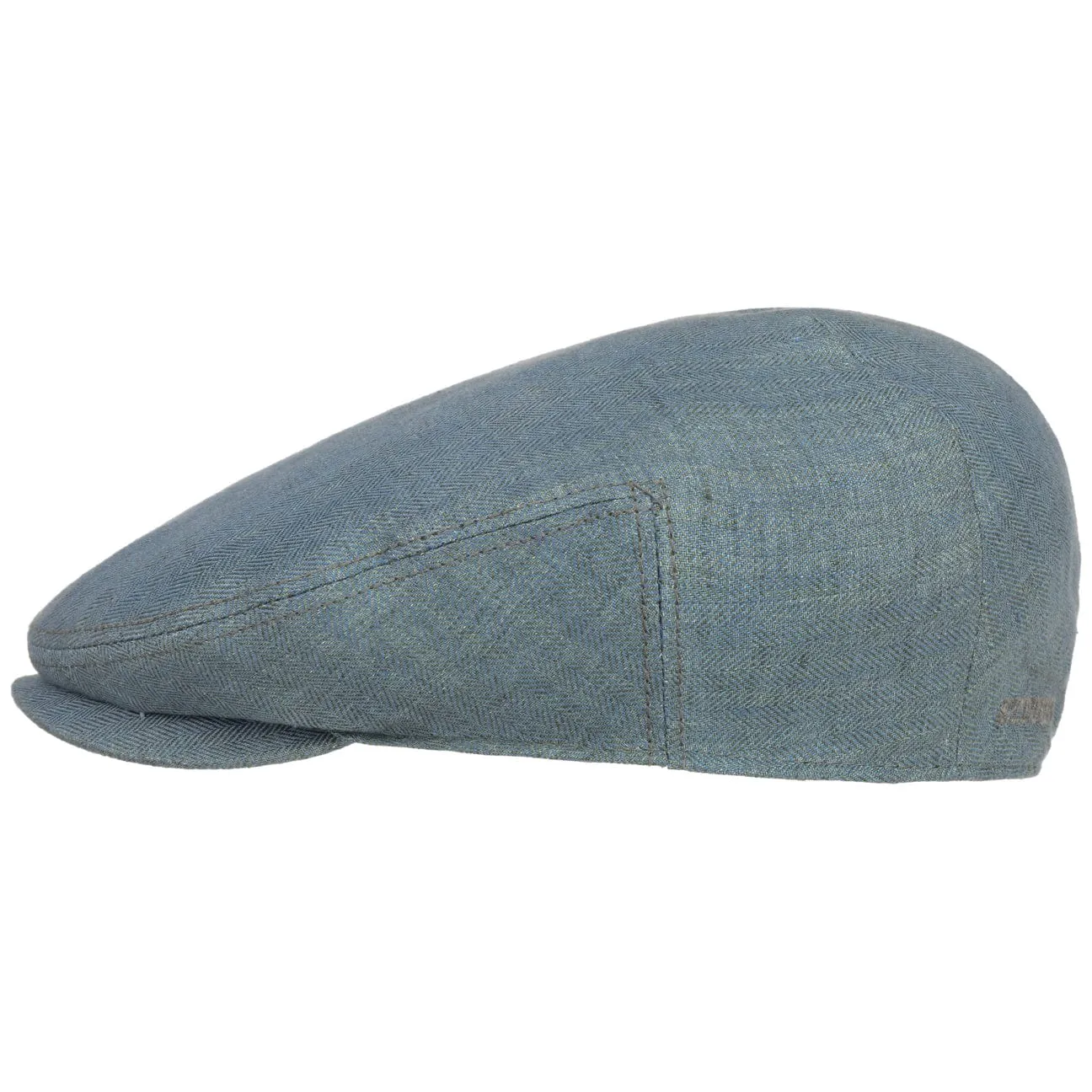 Woodfield Linen Flat Cap by Stetson