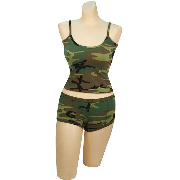 Woodland Camouflage - Womens Slim-Fit Tank Top